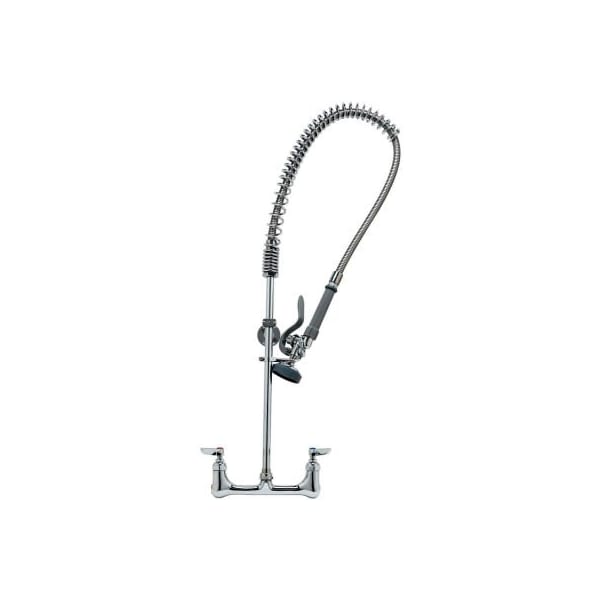 T&S Brass B-0133-CCB Easyinstall Pre-rinse Unit w/ Cross Flow Preventer & 1/2" Male Inlets
